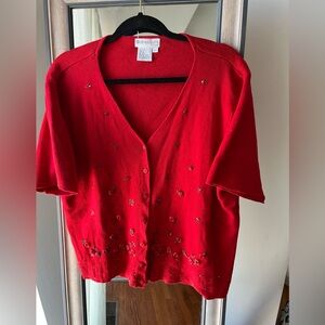 Gorgeous Red Dressbarn Sweater 18W